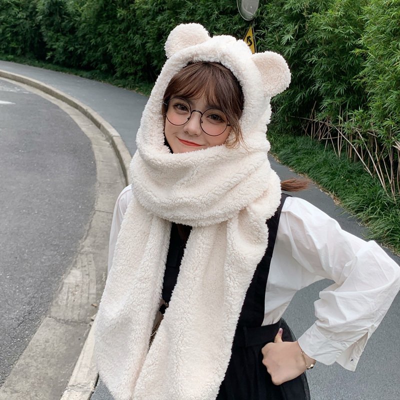 Cute winter plush scarf in autumn and winter - Image 4