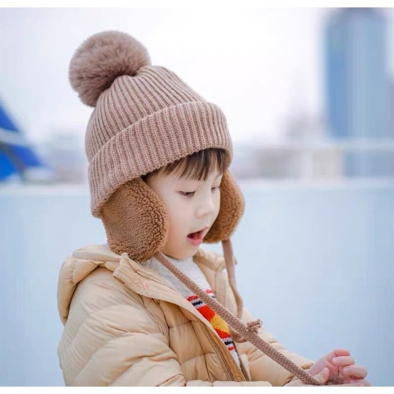 Autumn And Winter Children's Cute Knitting Wool Hat Winter - Image 2
