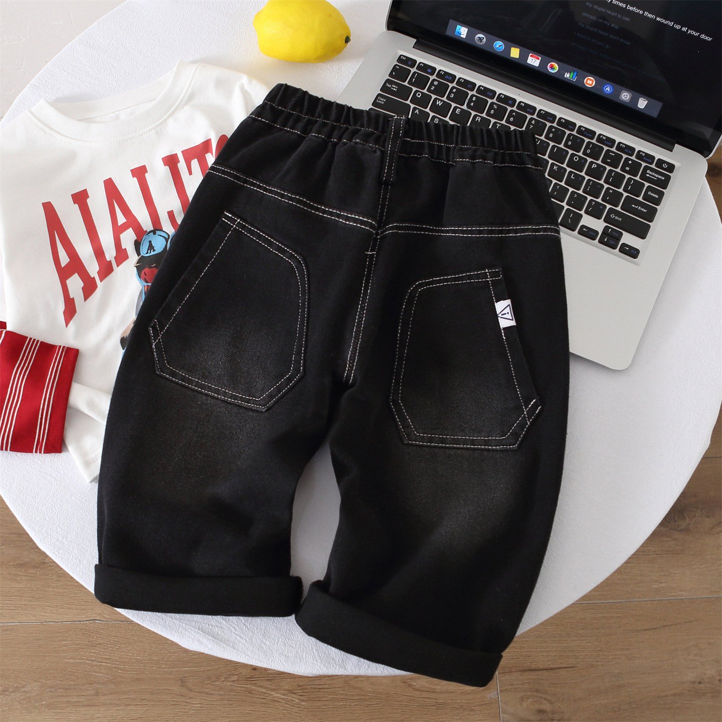 Boys' Cargo Denim Pants - Image 2
