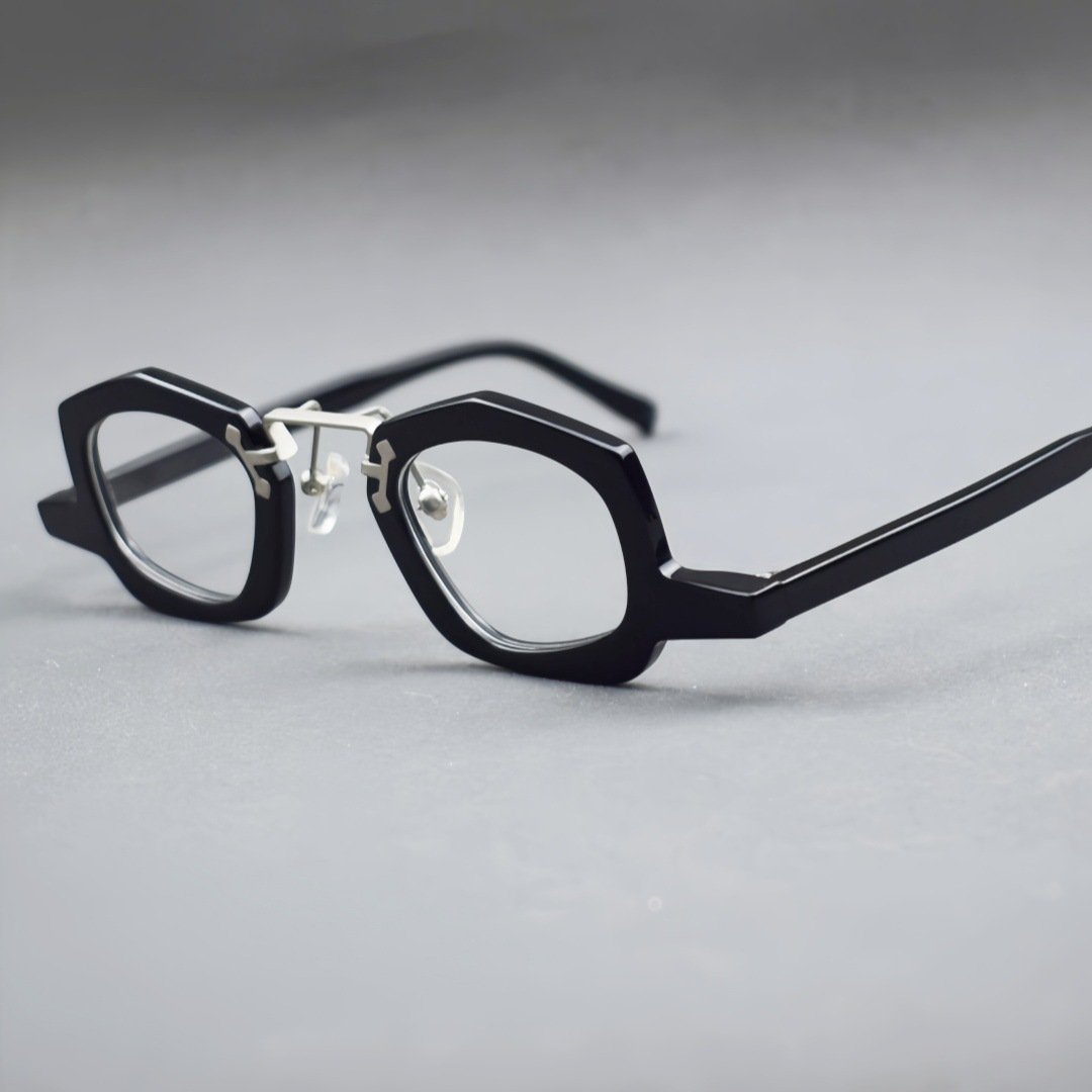 Retro Niche Acetate Eyeglass Frames - Unisex Optical Glasses with Classic Design for Daily Wear - Image 4