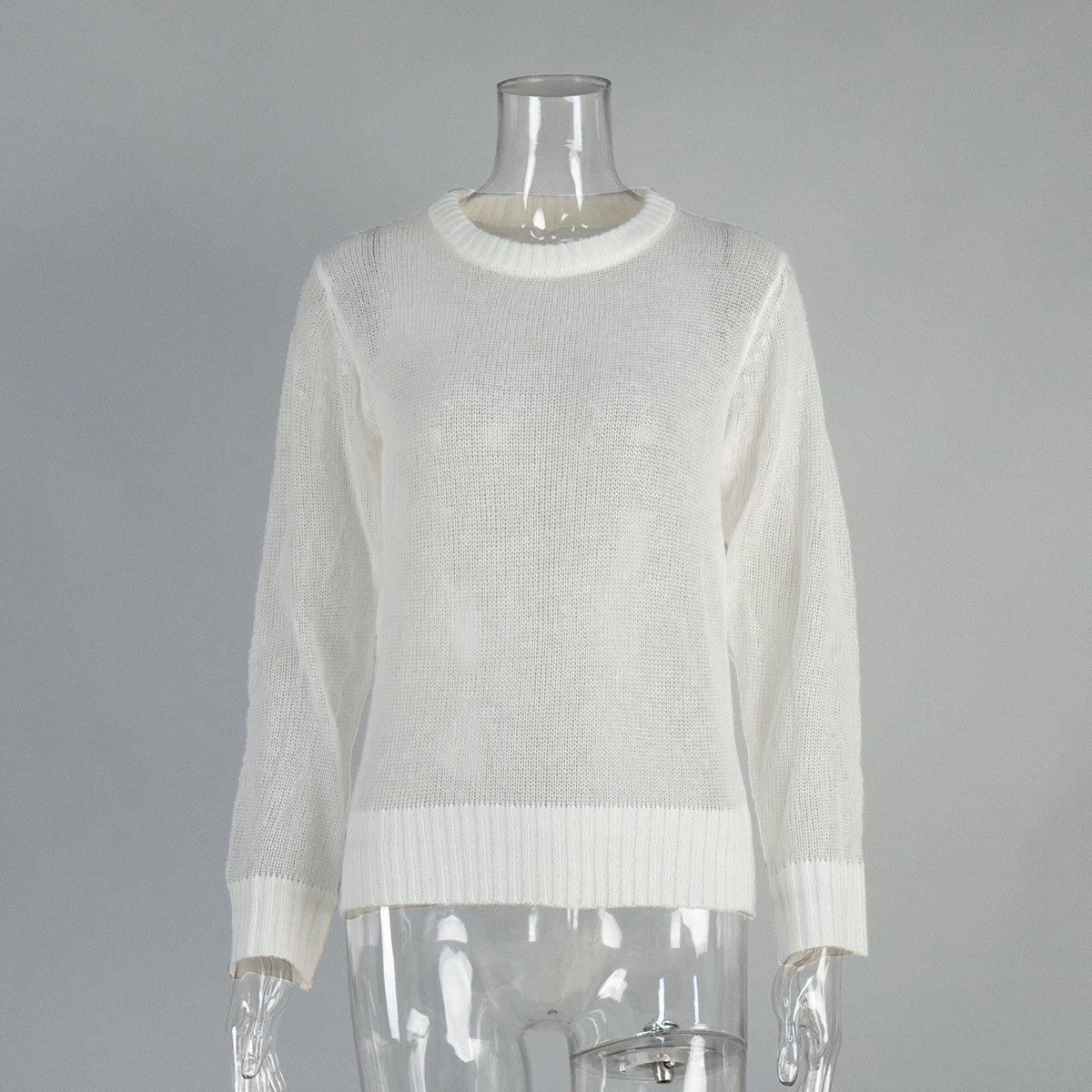 Women's Sheer Knit Bottoming Sweater - Image 6