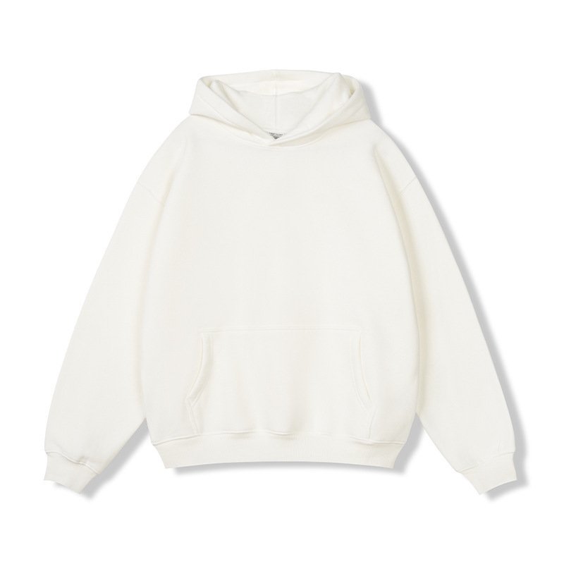 Hooded Sweater Men's Solid Color Loose Thick - Image 3