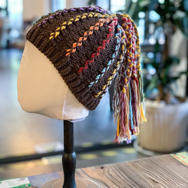 That Winter Dreadlocks Wig Hat Woman Autumn Winter - Image 2