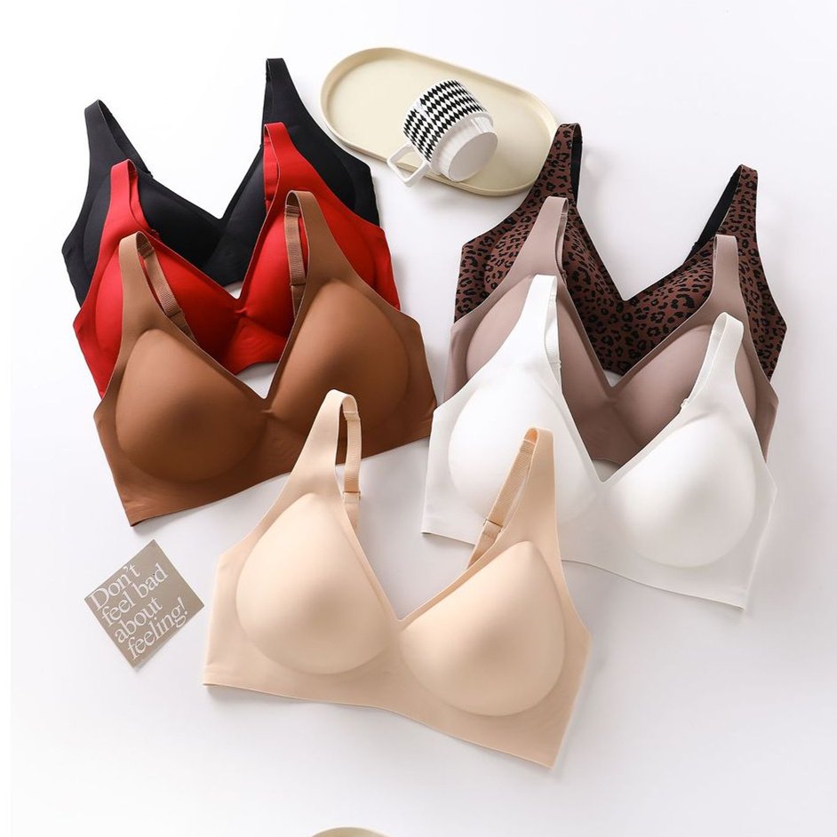 Women's Traceless Sexy Deep V Jelly Soft Support Bra