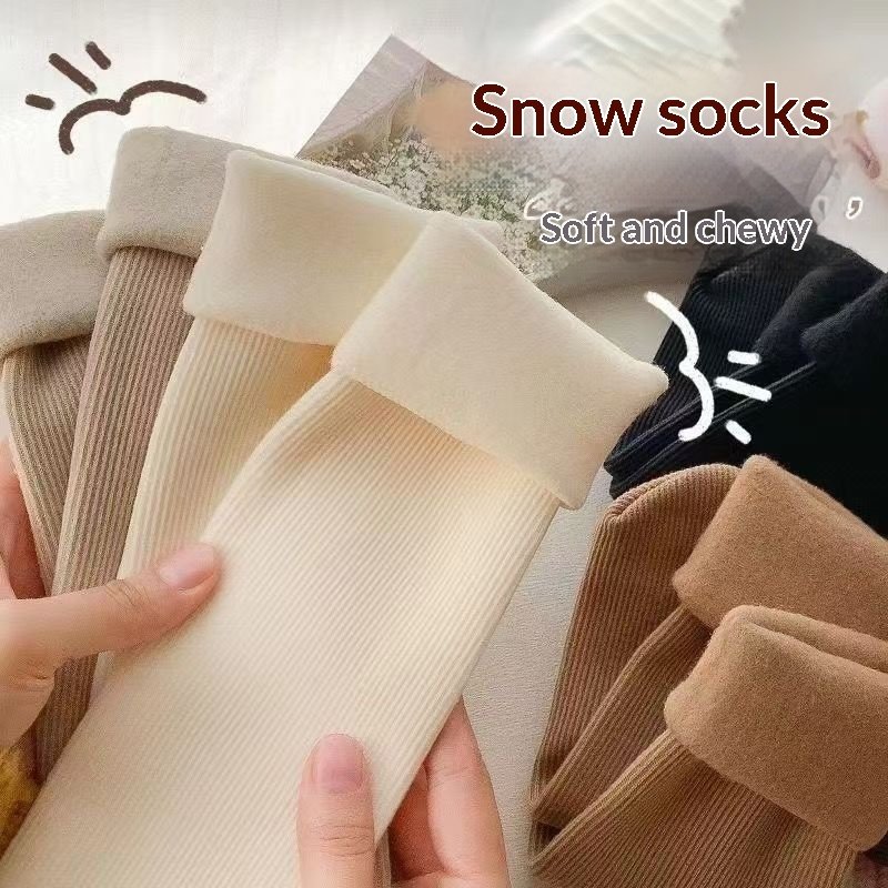 Snow Fleece-lined And Thickened For Warmth Postpartum Socks - Image 7