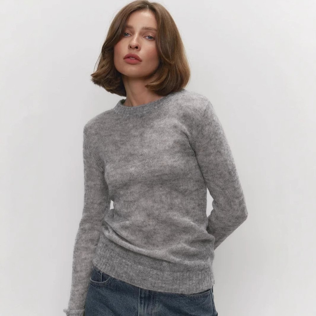 Women's Sheer Knit Bottoming Sweater