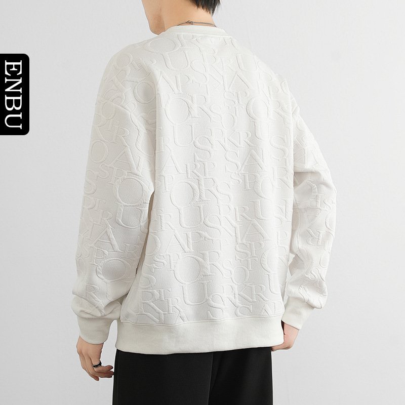 Round-neck Hoodless Solid-color Loose-fitting Versatile Bottoming Shirt - Image 4