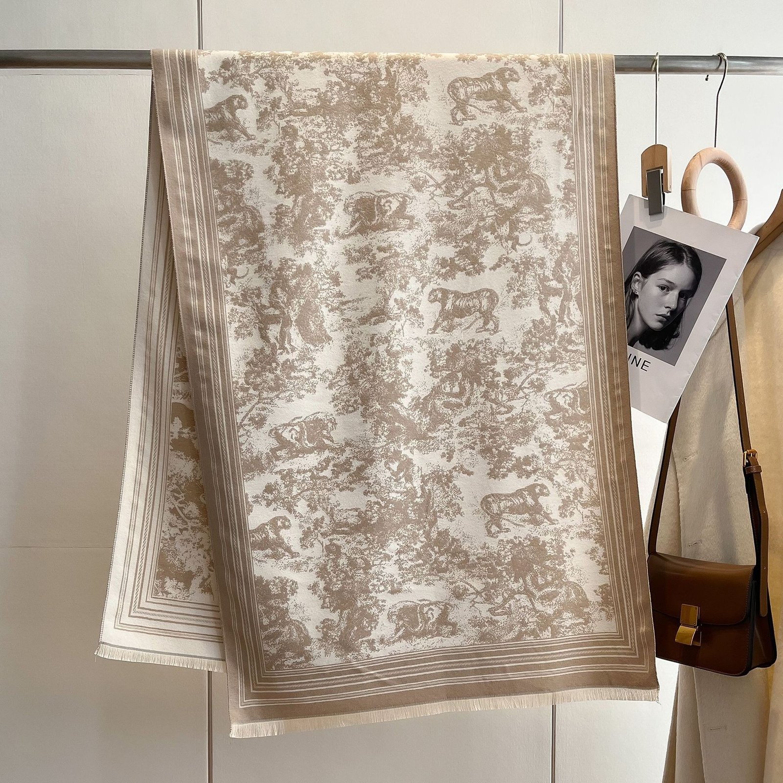 Best-selling Camellia Faux Cashmere Scarf - Image 4
