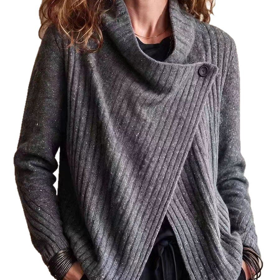 Women's Solid-Color Long-Sleeve Knit Top For Autumn And Winter - Image 5