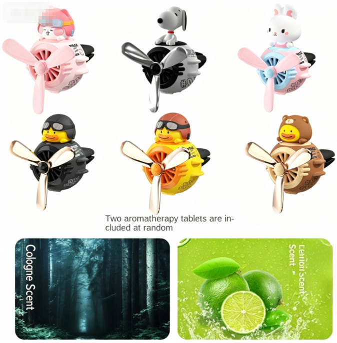 Air Vent Car Freshener, Cute Cartoon Car Perfume Sheets - Image 13