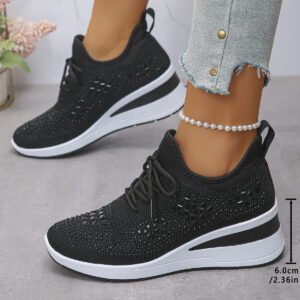 Breathable Mesh Casual Shoes Lightweight Height-Enhancing Sneakers For Men Daily Walking Comfortable Sportswear