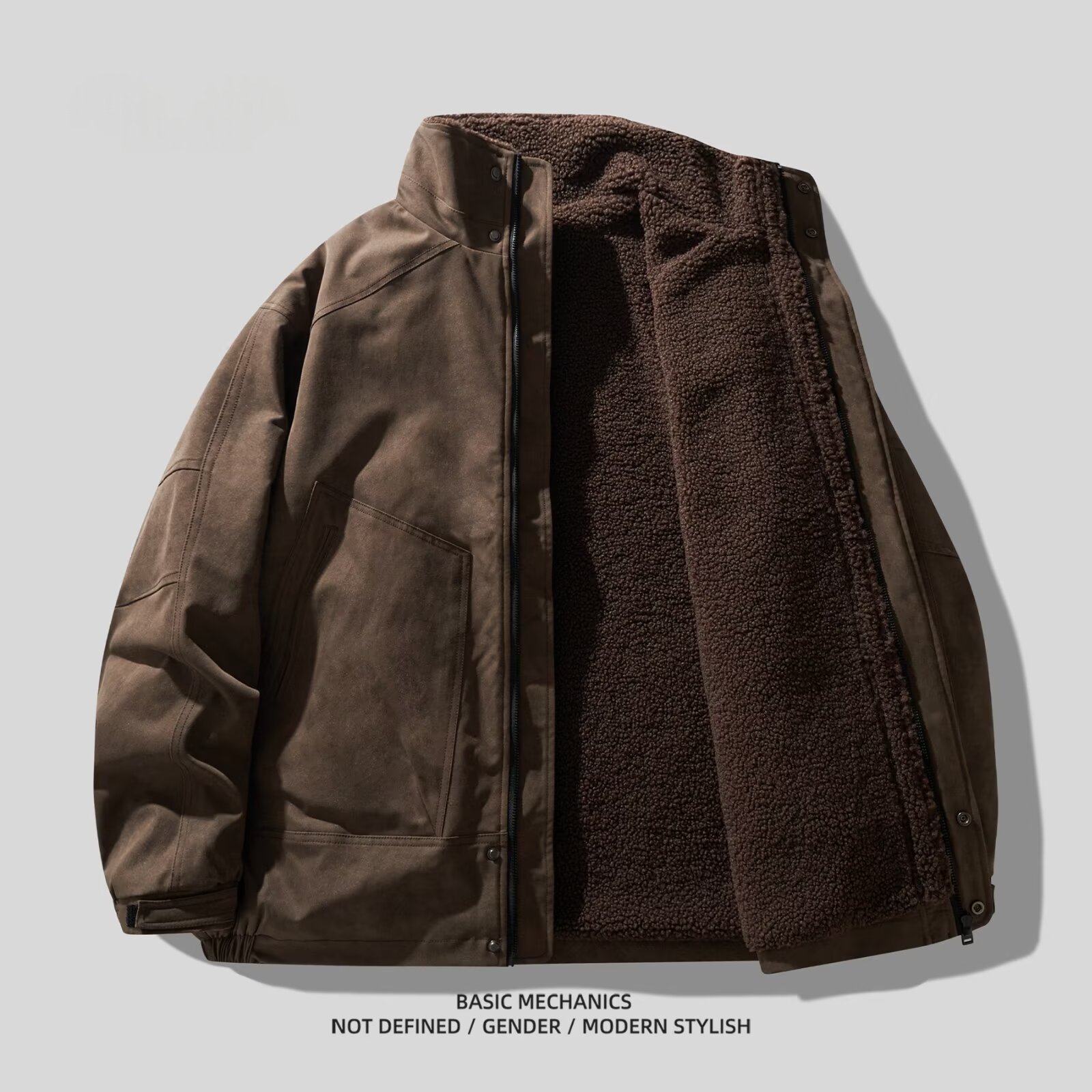 Men's Thickened Winter American-style Cotton Jacket - Image 4
