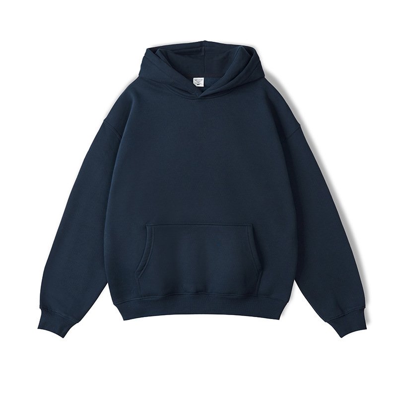 Hooded Sweater Men's Solid Color Loose Thick - Image 9