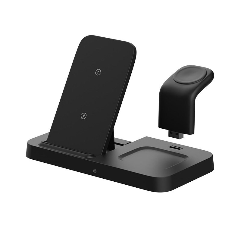 Three In One Wireless Charger Suitable for Mobile Phones, Headphones, Watches, Charging Brackets, Vertical Wireless Charging - Image 11