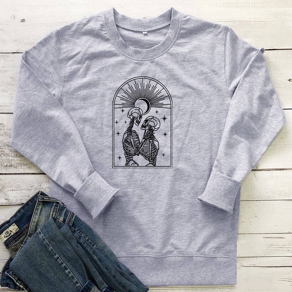 Skull eye print hoodie - Image 5