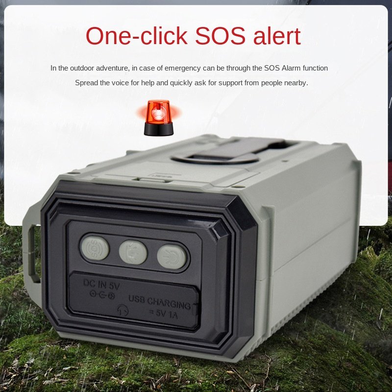 Radio disaster prevention and emergency full band radio solar charging lighting mobile portable radio - Image 4
