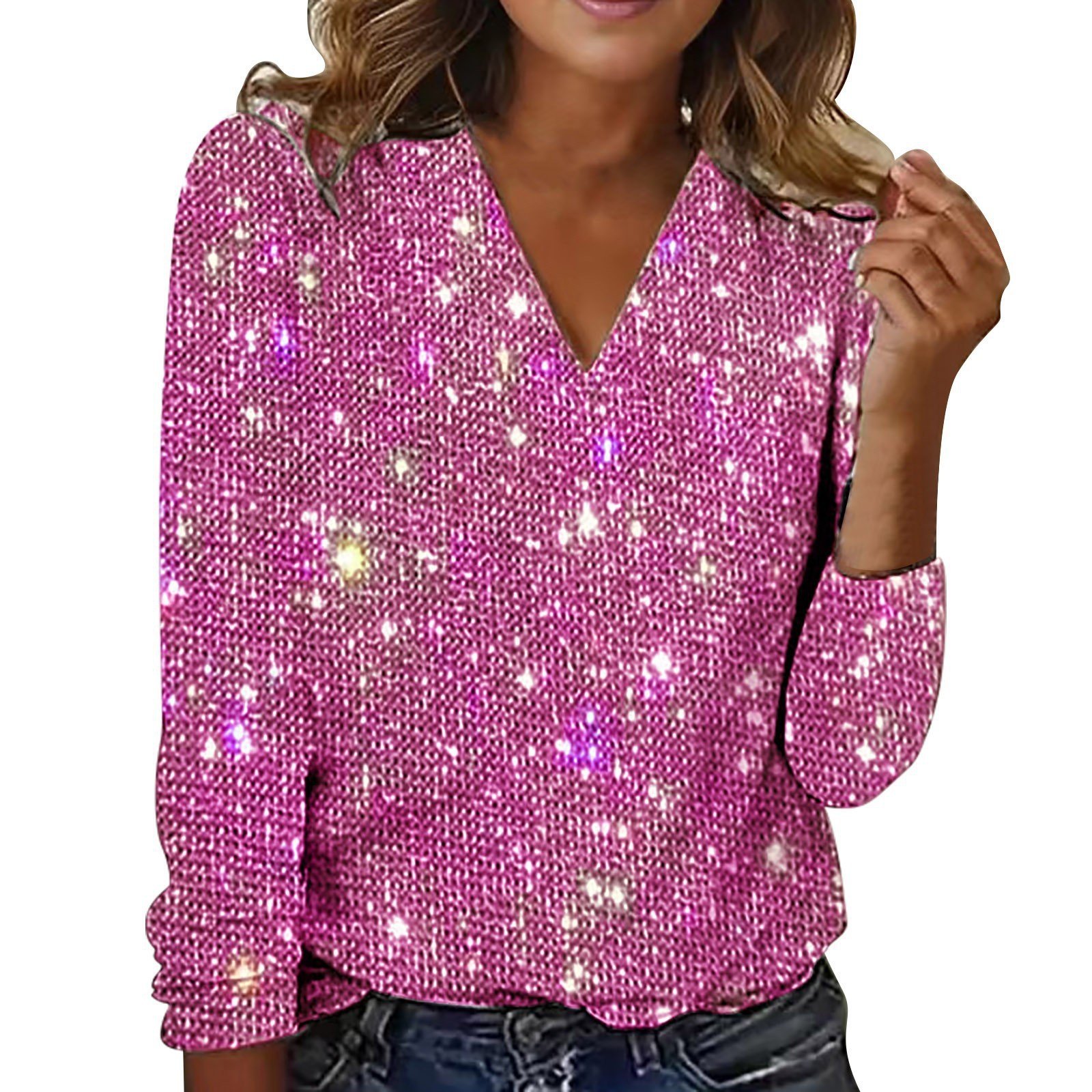Loose-fit Digital-print Crew-neck Long-sleeve T-shirt - Image 2