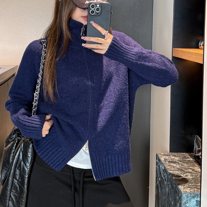 Simple Basic Solid-color Outerwear Top - Image 7