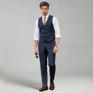 Retro-style New Arrival, High-end Slim-fit Plus-size Vest Two-piece Set