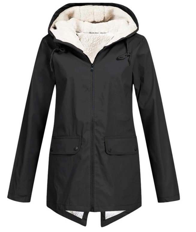 Winter Hooded Coat Fleece Padded Shell Jacket Outdoor Warm Thickened Windproof Coat For Men Women - Image 8
