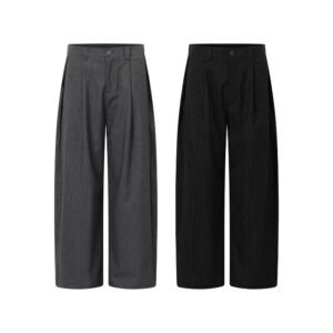 Old Money Style Striped Mens Trousers