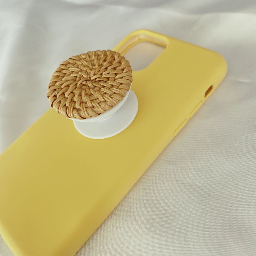 Bamboo Woven Telescopic Mobile Phone Folding Stand Gift Jewelry Accessories - Image 4