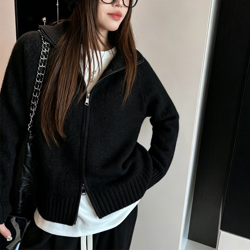 Simple Basic Solid-color Outerwear Top - Image 4