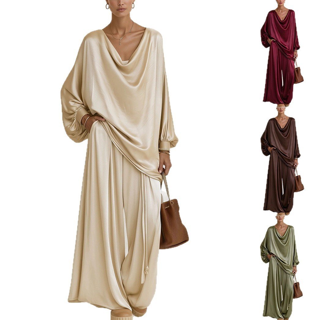 Women's Wide-leg Pants Two-piece Suit Fashion Leisure Suit - Image 5