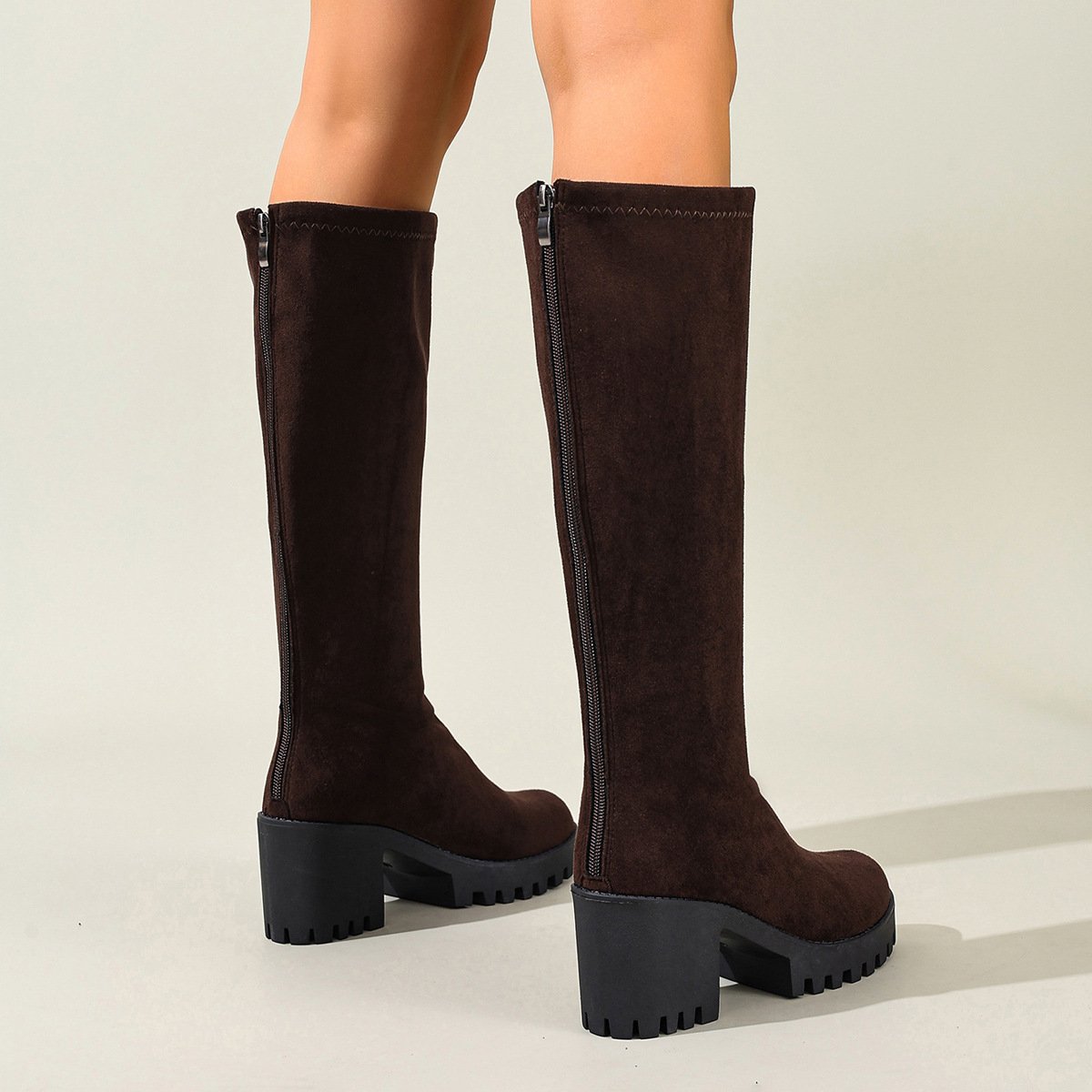 Straight Skinny Boots Small Height Increased By Knight - Image 4