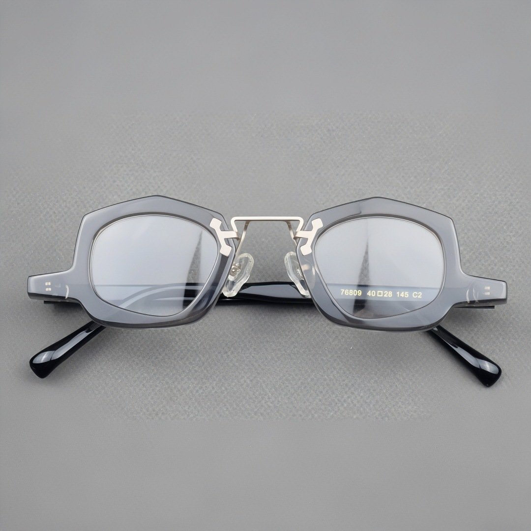 Retro Niche Acetate Eyeglass Frames - Unisex Optical Glasses with Classic Design for Daily Wear - Image 5