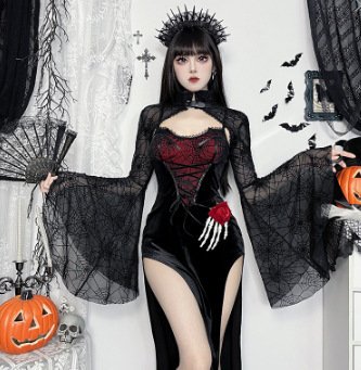 Halloween Dark Style Temperament Smock Top Women - Image 4