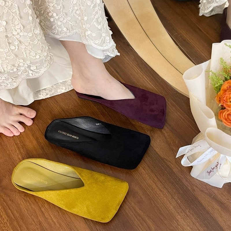 Women's Square-toe Low-cut Closed-toe Mules - Image 2