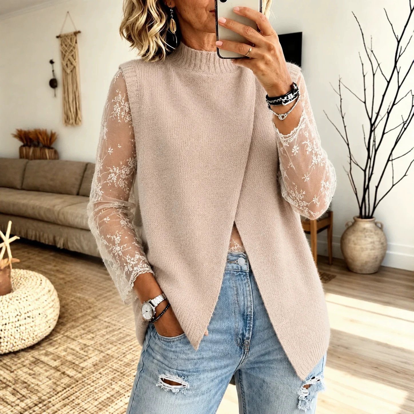 Women's Autumn And Winter Cardigan V-neck Vest