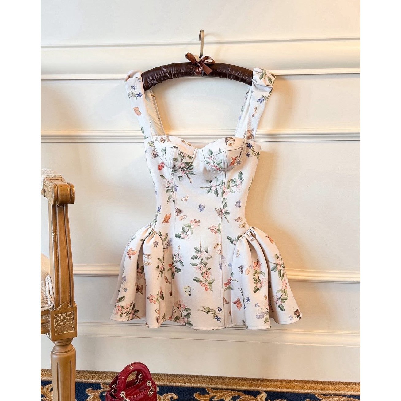 Women's French-style Beautiful Printed Dress - Image 3