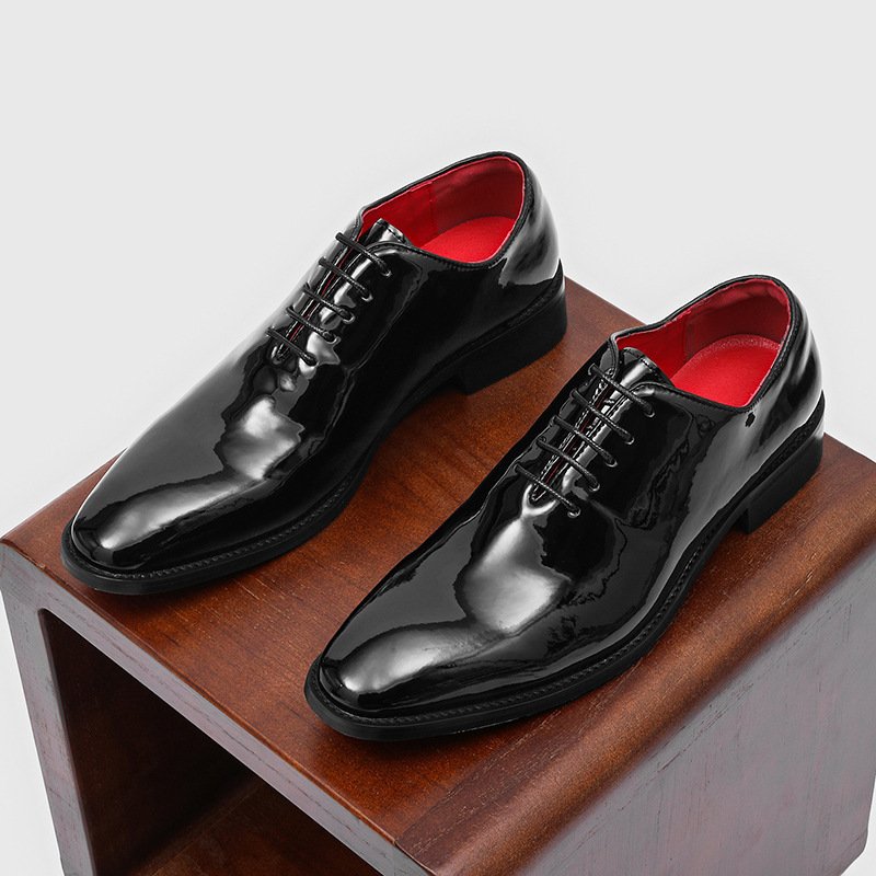 Casual Commuter Formal Red-soled Glossy British-style Business Shoes - Image 4