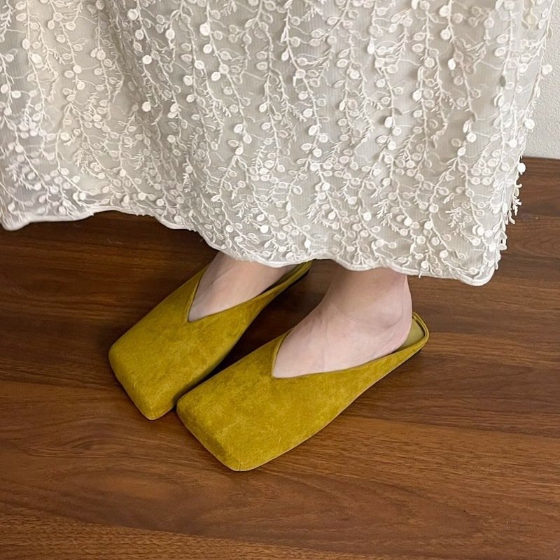 Women's Square-toe Low-cut Closed-toe Mules - Image 7