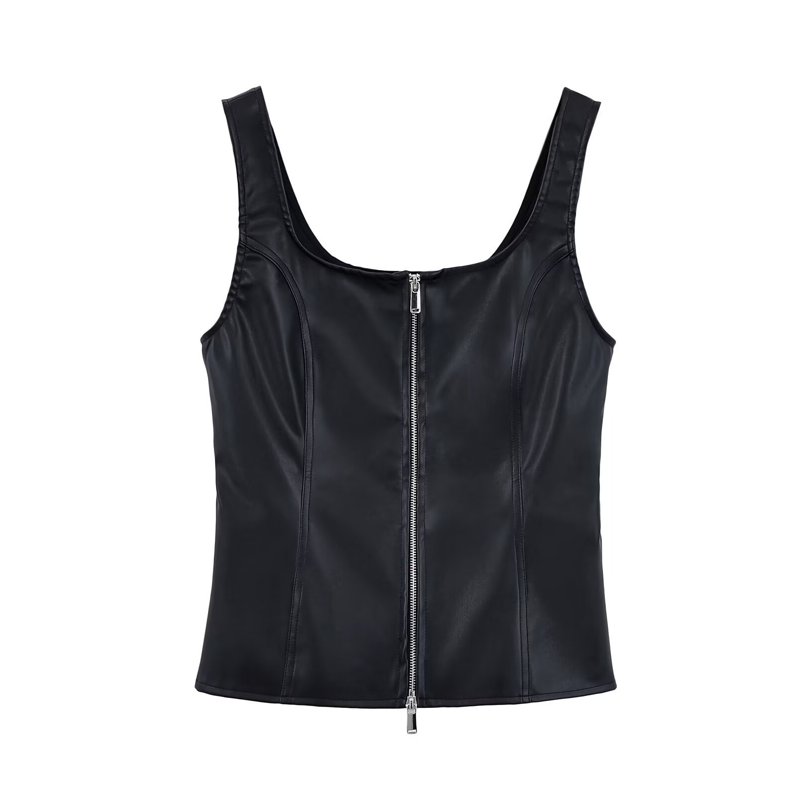 Women's New Zipper Ornament Top - Image 2