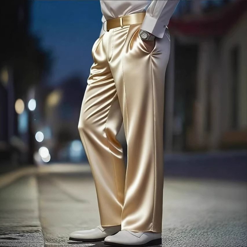 High-waisted Slimming Versatile Straight-leg Pants