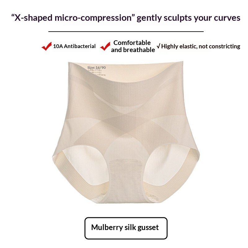 High-waisted Tummy-control Seamless Plus-size Shapewear Shorts - Image 7