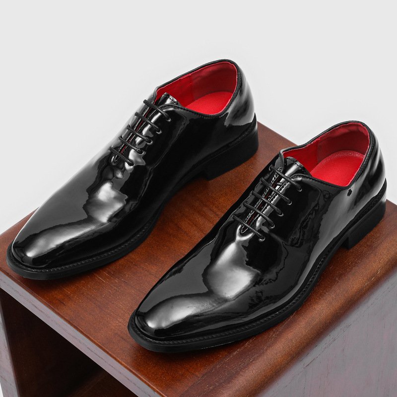 Casual Commuter Formal Red-soled Glossy British-style Business Shoes - Image 5