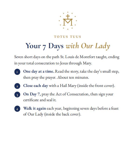 Your 7 Days with Our Lady Book