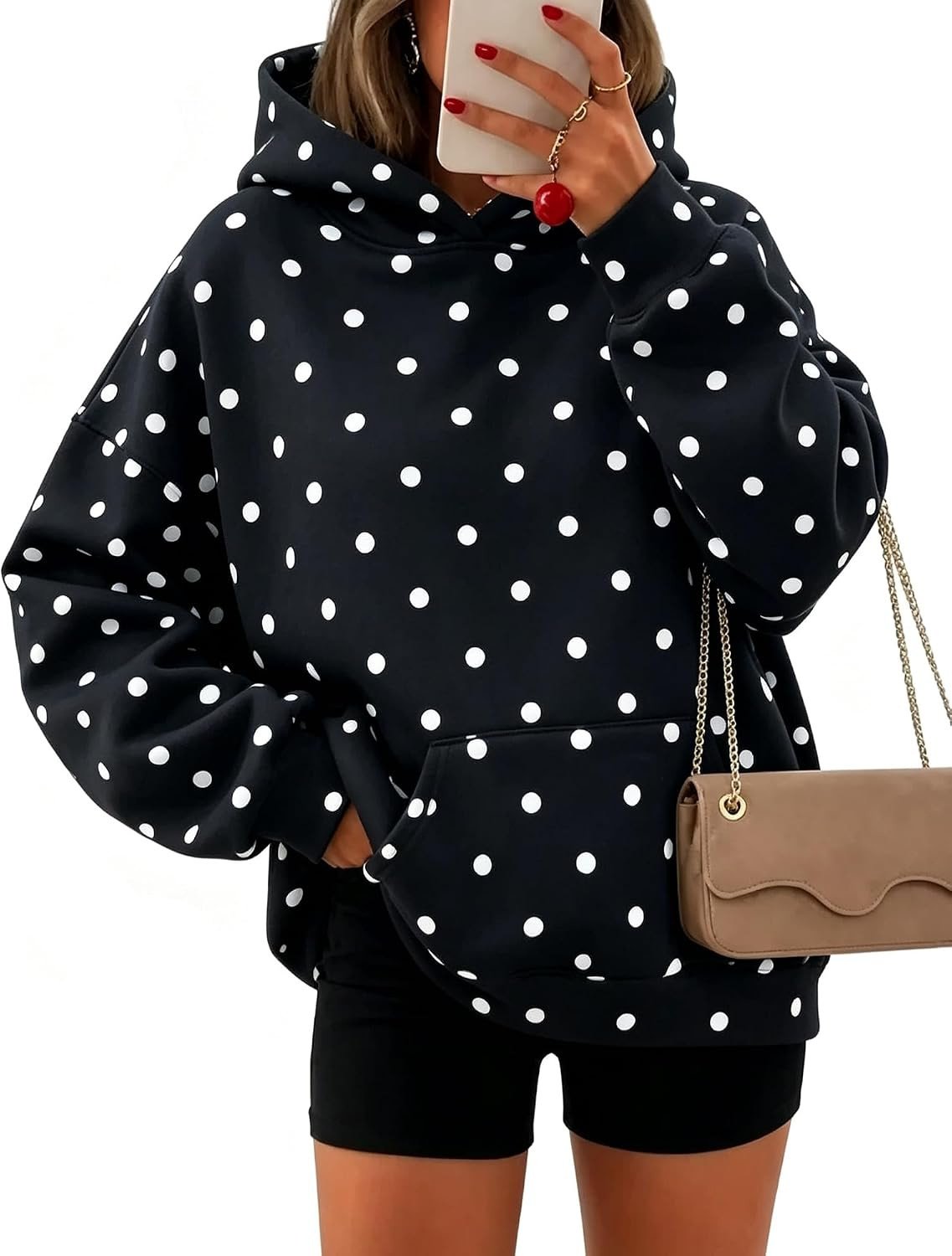 Women's Leopard-print Hooded Fleece-lined Sweatshirt - Image 10