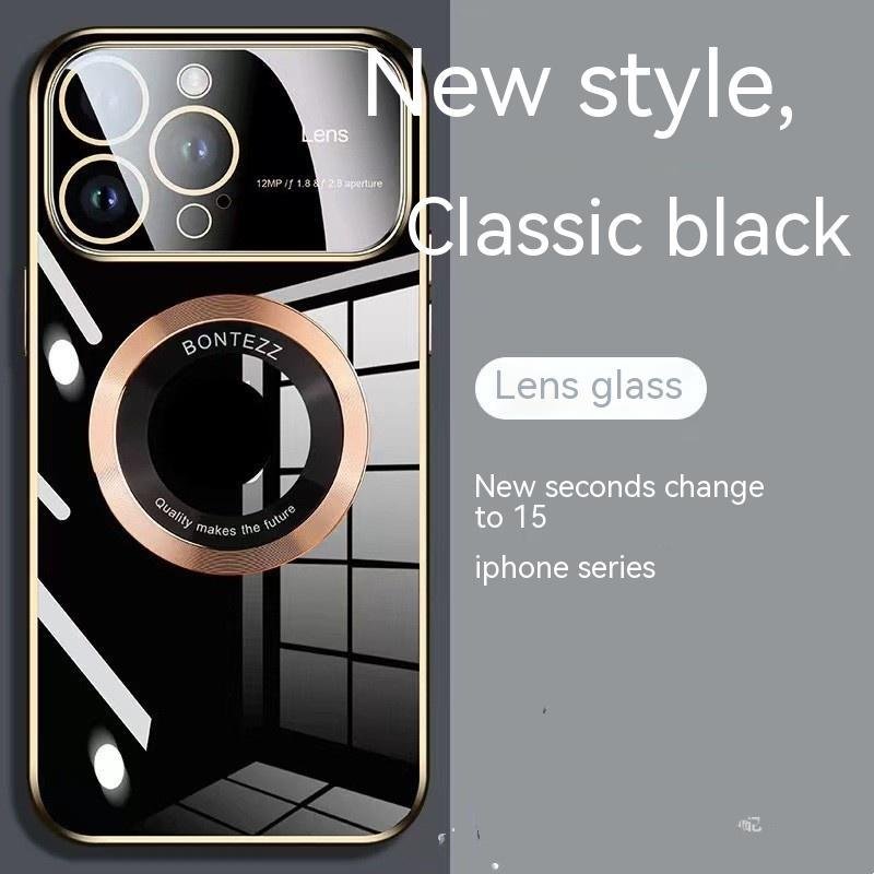 Apple 14 Phone Case Seconds To 15 Large Windows Baked Porcelain Without Logo Magnetic Suction Simple High - Image 10