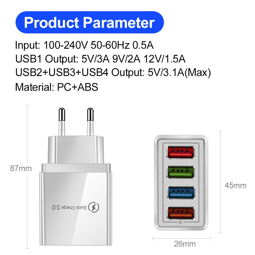 Luminous Color Mobile Phone Charging Head Intelligent 3A - Image 5