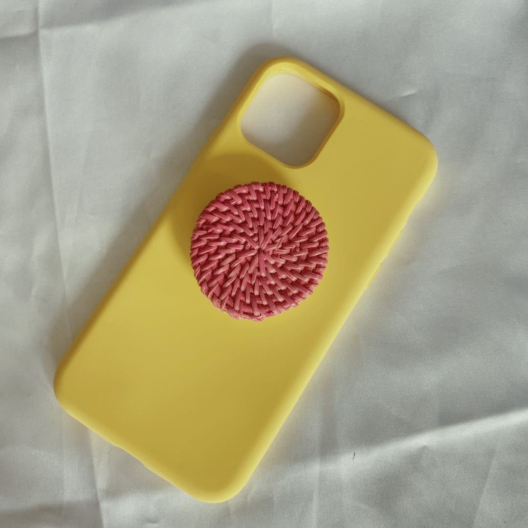 Bamboo Woven Telescopic Mobile Phone Folding Stand Gift Jewelry Accessories - Image 5
