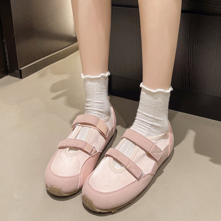 Women Inner Height Increasing Mary Jane Shoes Summer Breathable Ballet Style German Training Shoes Women Casual Flat Shoes - Image 2
