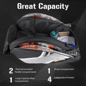 Breathable Shoe Compartment Cricket Bat Storage Bag