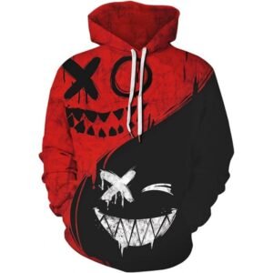 Clown Graphic Print Pullover Hoodie