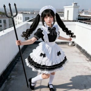 Japanese Maid Black And White Dress Suit