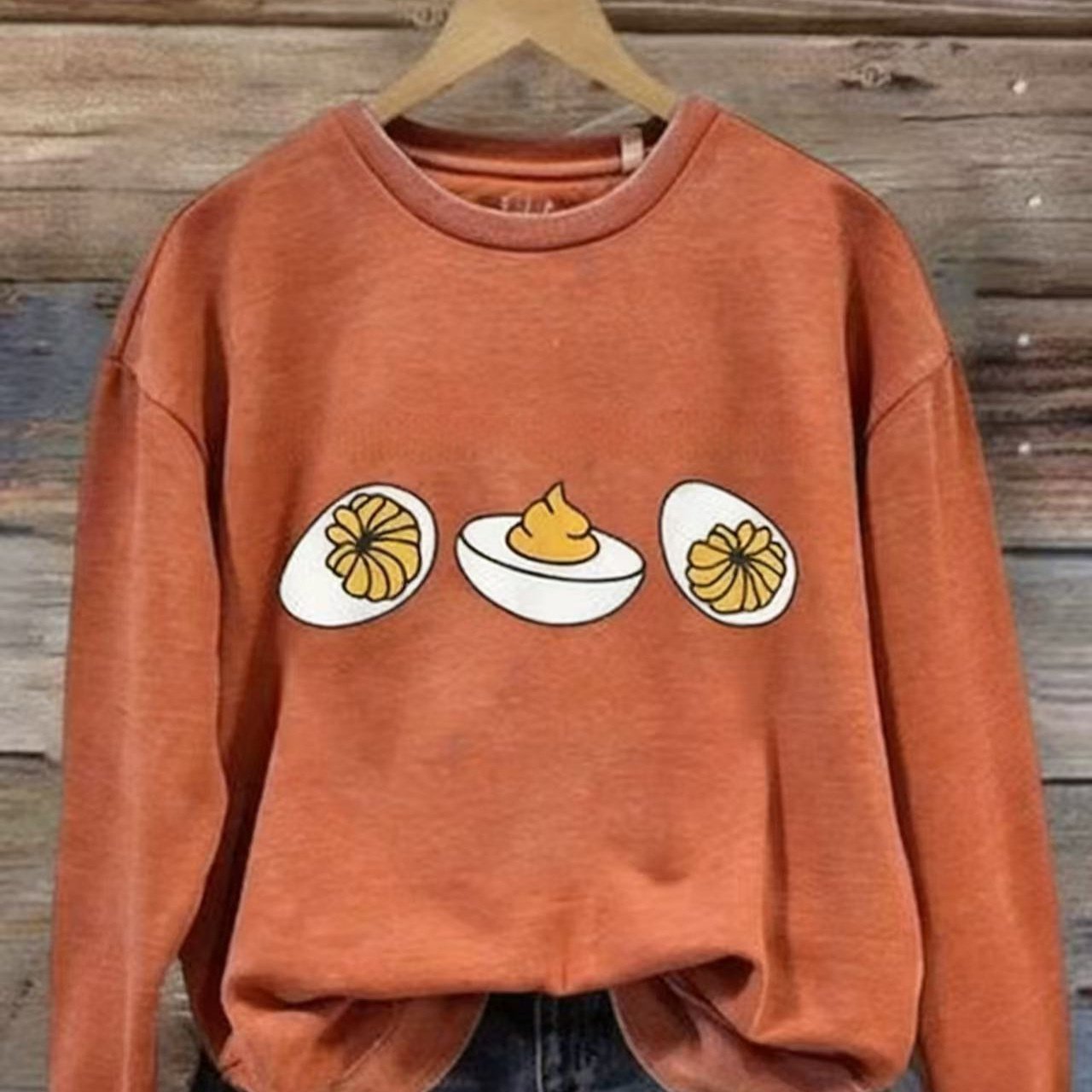 Women's Crew-Neck Sweatshirt With Animal Print - Image 2